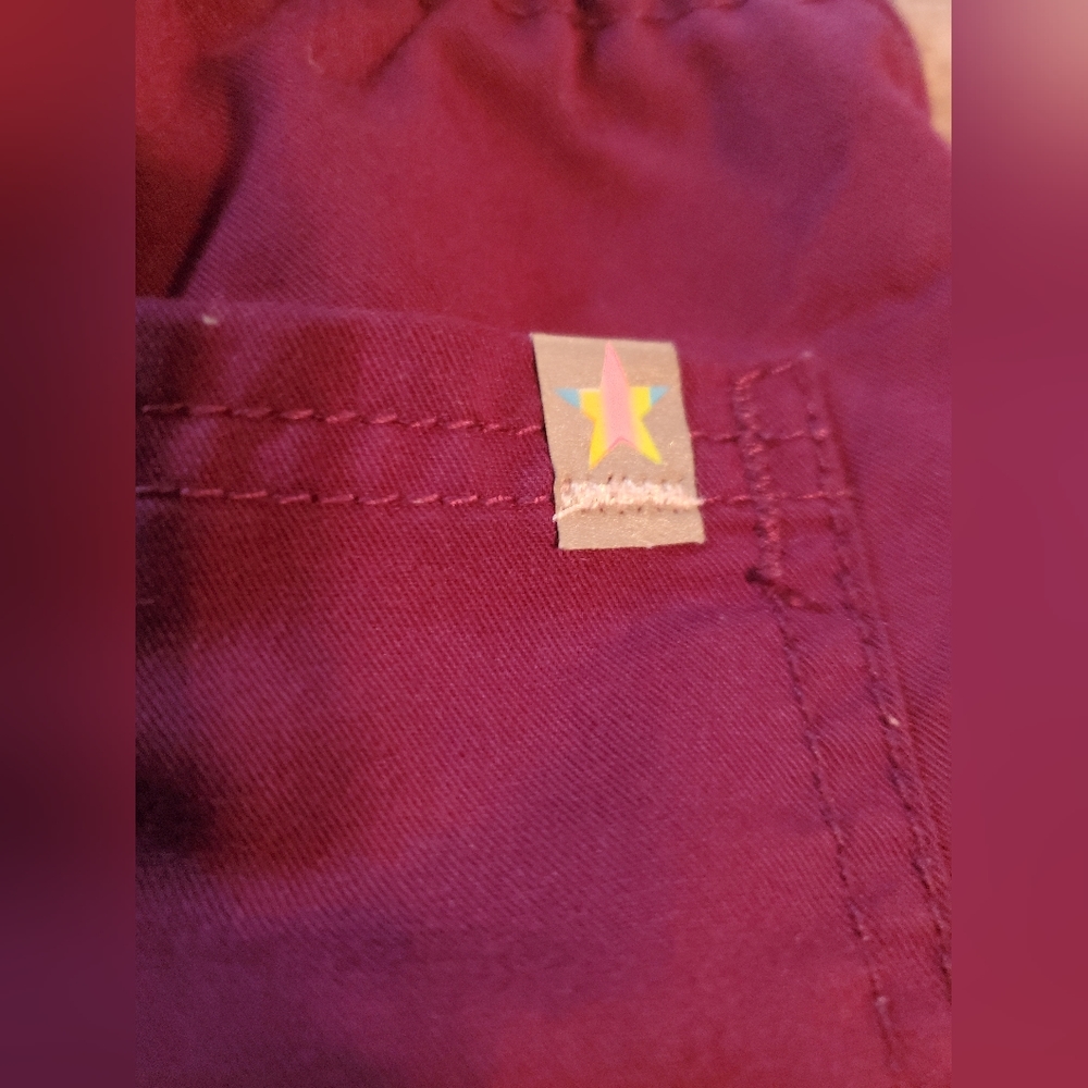 Purple Jogger Style Scrub Pants - Picture 4 of 5